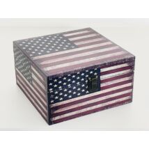 Amerika zászlós doboz